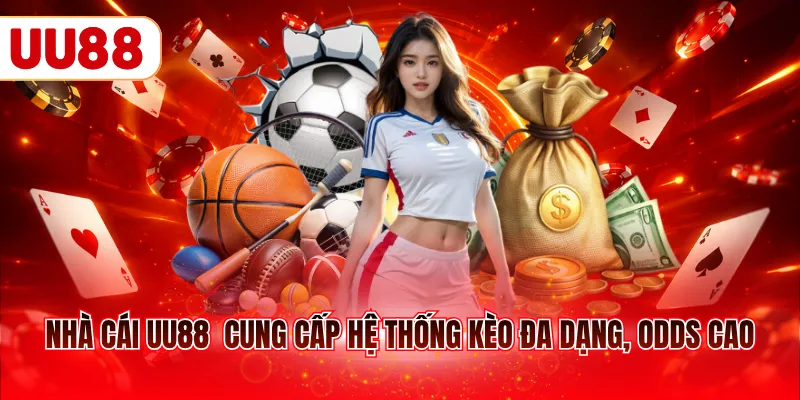 Nhà cái UU88  cung cấp hệ thống kèo đa dạng, odds cao